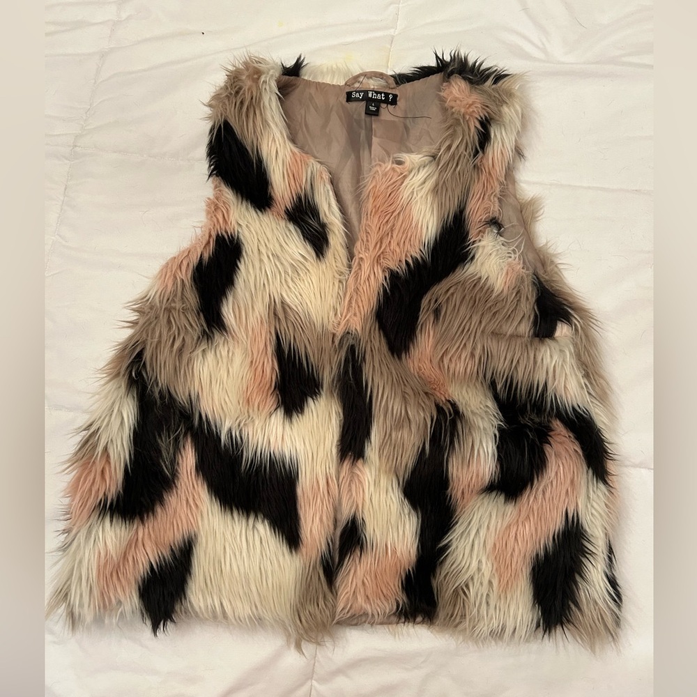 Women’s Faux Fur Vest Sz. L